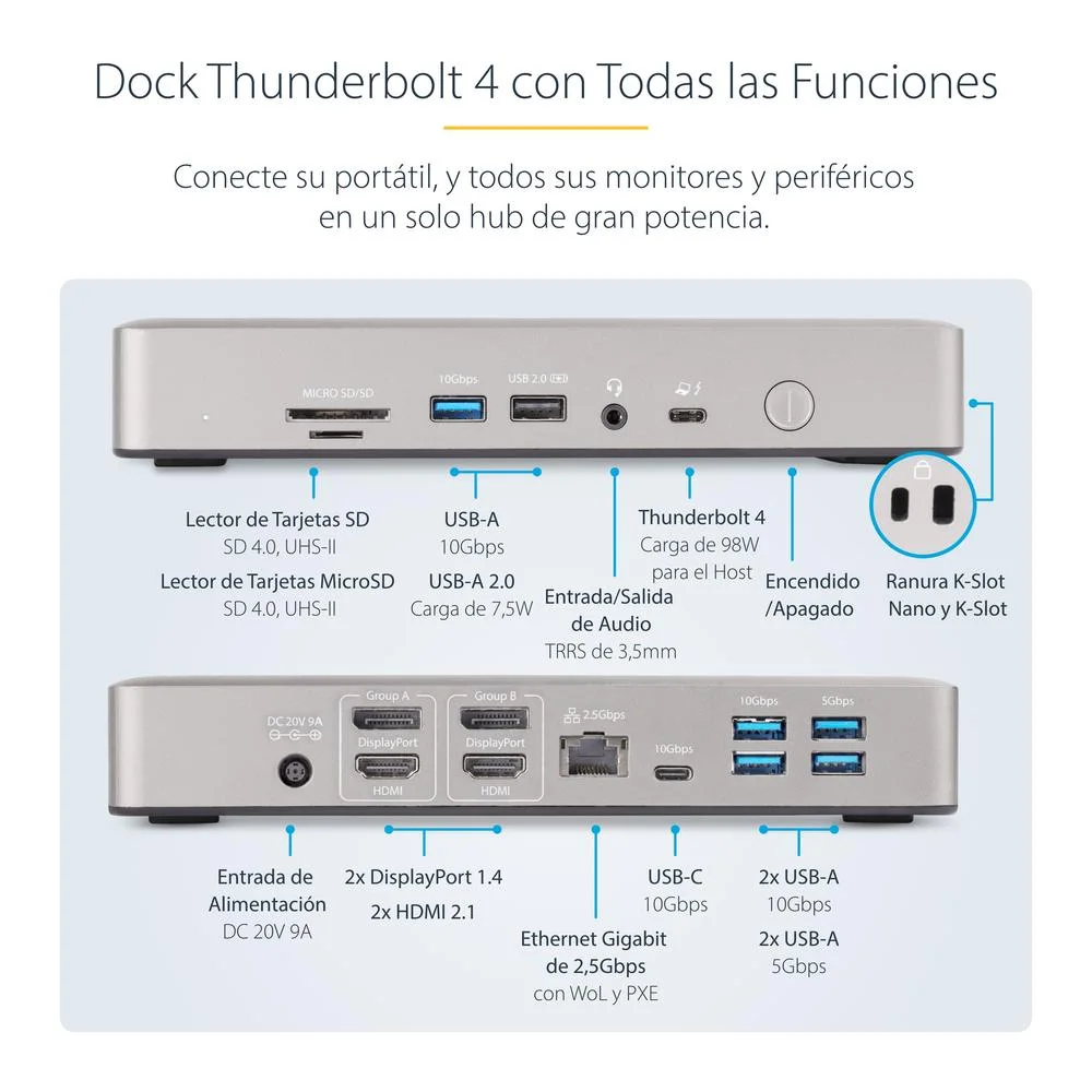 station d'accueil startech 15 en 1 StarTech Docking Station 15 in 1