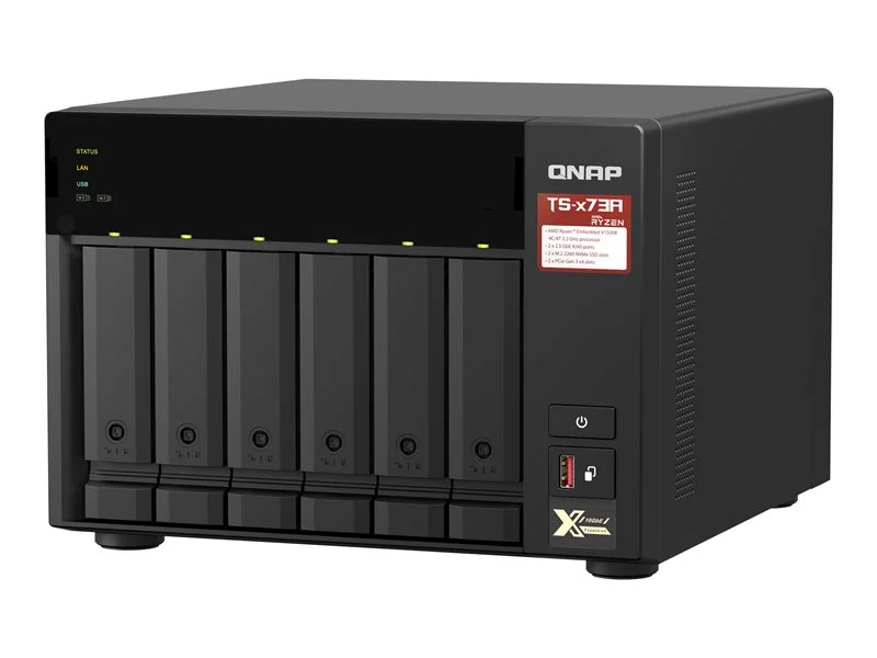 serveur nas qnap ts 673a 8g 8 go 2,5g QNAP TS-673A-8G 8GB 2.5G NAS Server