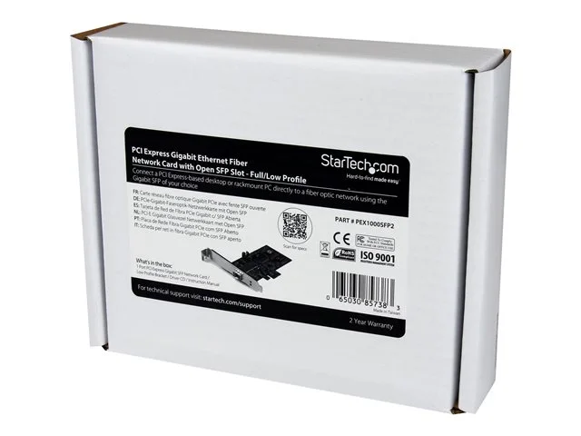 carte réseau pci startech pex1000sfp2 sfp Startech PCI Network Card pex1000sfp2 sfp