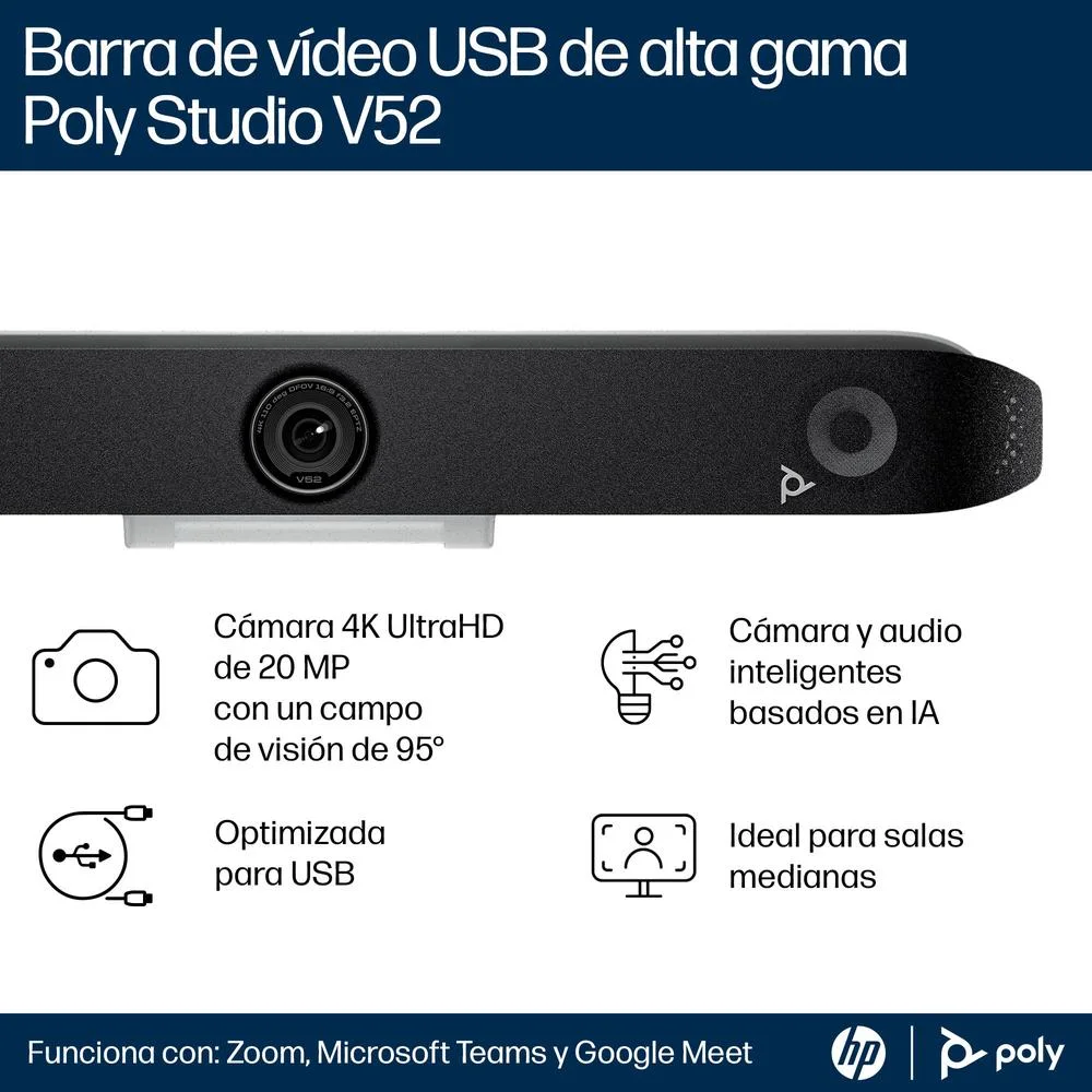 webcam poly studio v52 4k uhd Webcam Poly Studio V52 4K UHD
