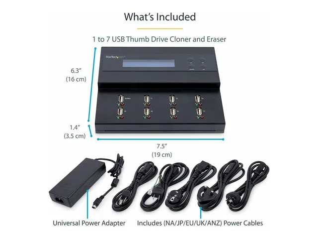 duplicateur de mémoire usb startech 8x duplicateur de mémoire USB Startech 8x