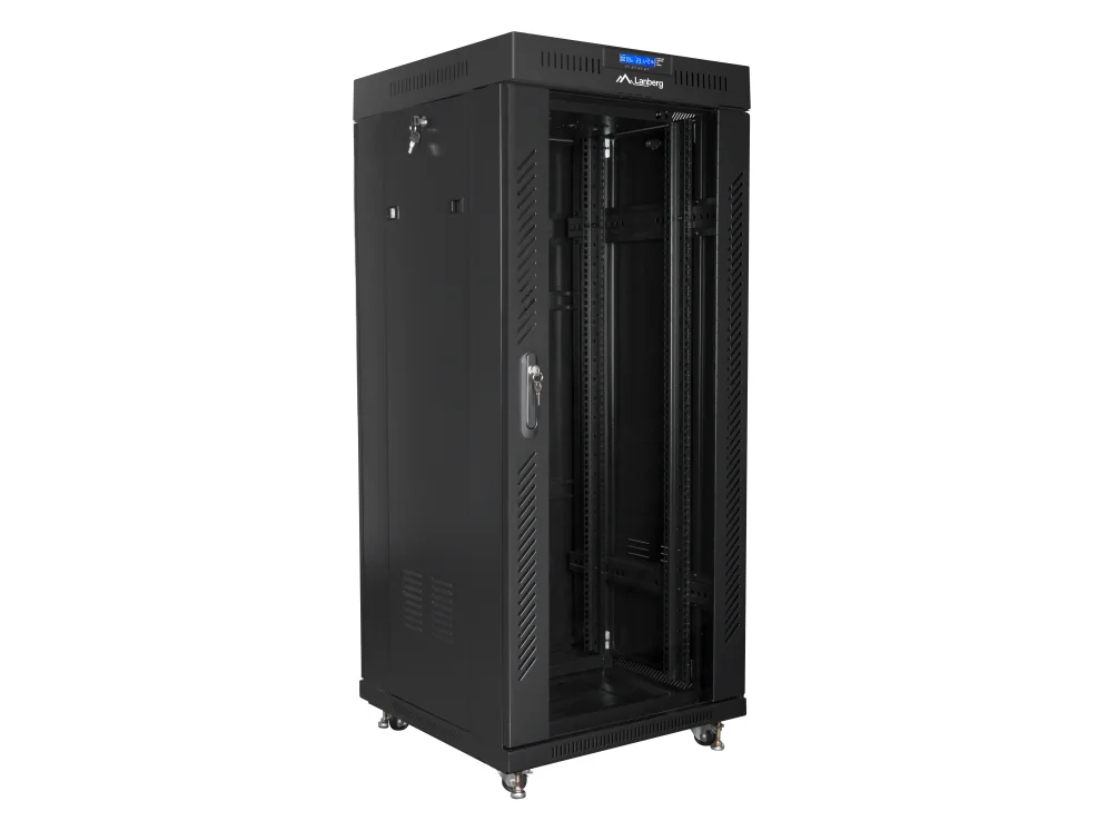 Lanberg cabinet 19 inch 27U 600x600 black