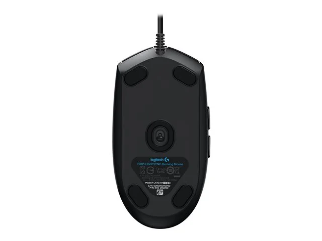 罗技 鼠标 G203 Lightsync Black