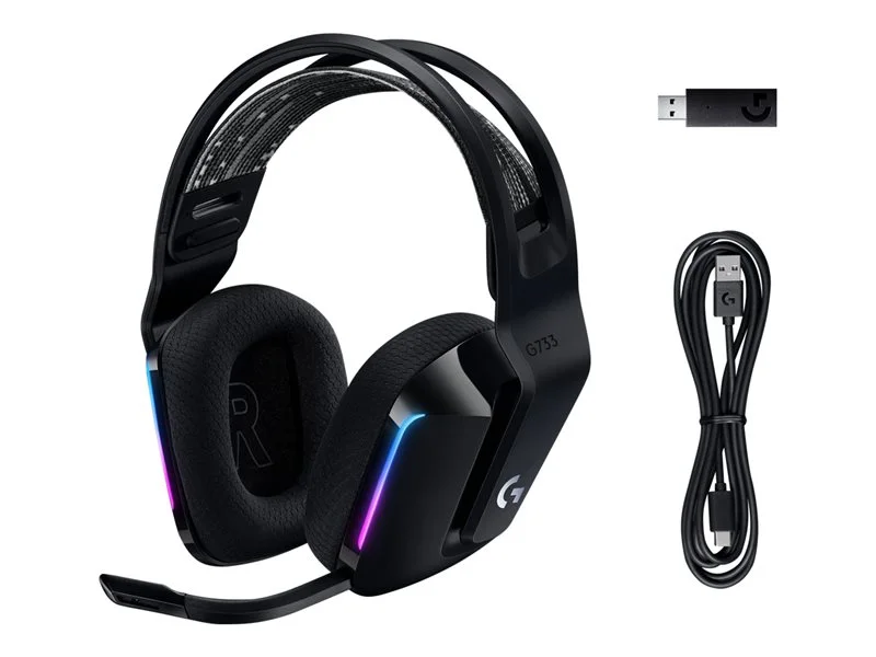 casque logitech g733 avec microphone Logitech G733 Auriculares con Micrófono
