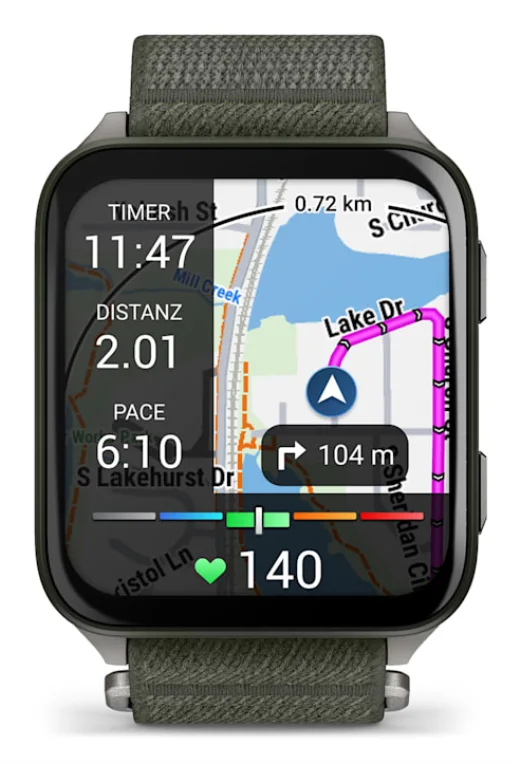 Montre connectée Garmin Venu X1 verte