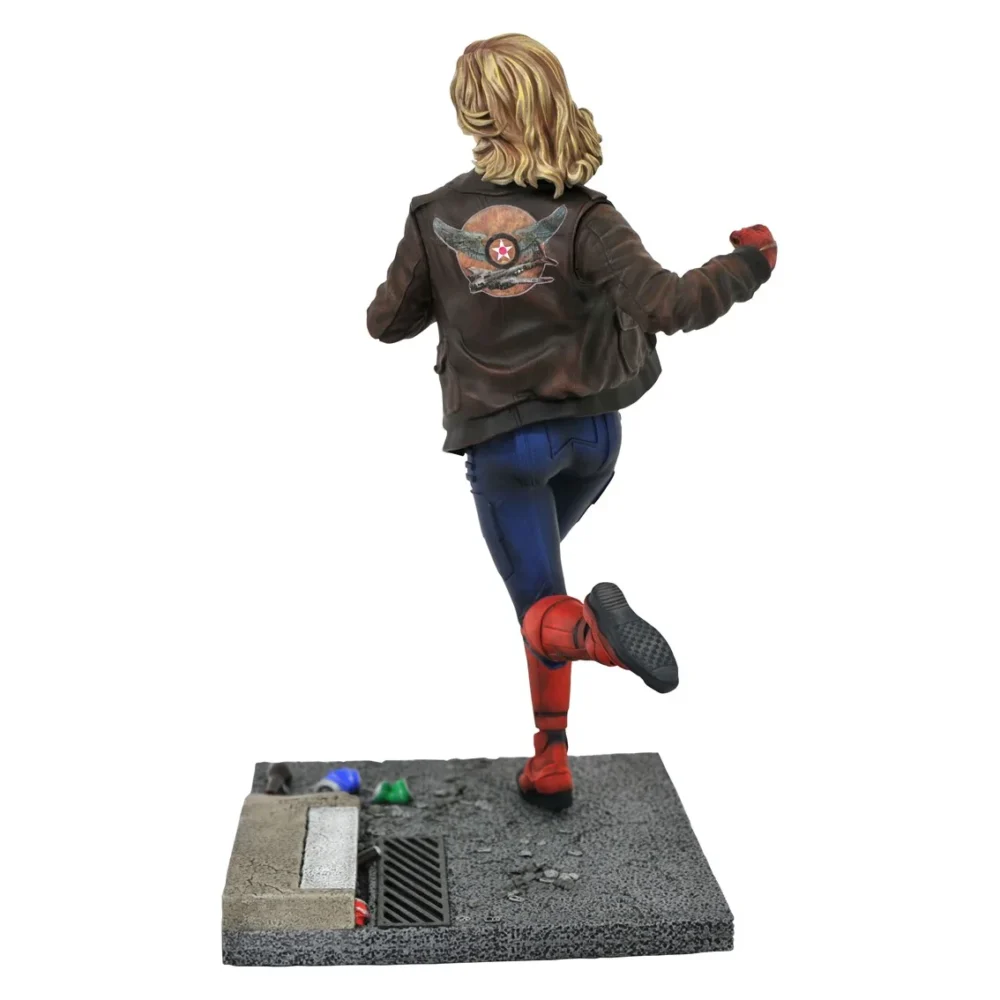 figurine captain marvel de la collection diamond collection marvel Capitã Marvel Figure da Coleção de Diamantes da Marvel