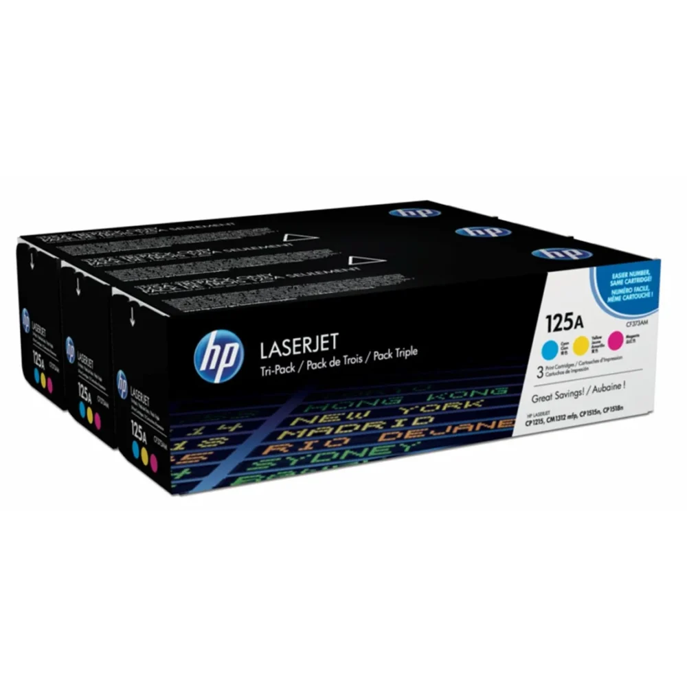 lot de 125 cartouches de toner hp laserjet originales Conjunto de 125 cartuchos de tóner HP LaserJet originales