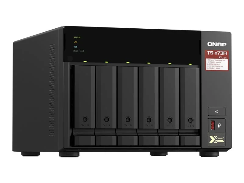 serveur nas qnap ts 673a 8g 8 go 2,5g QNAP TS-673A-8G 8GB 2.5G NAS Server