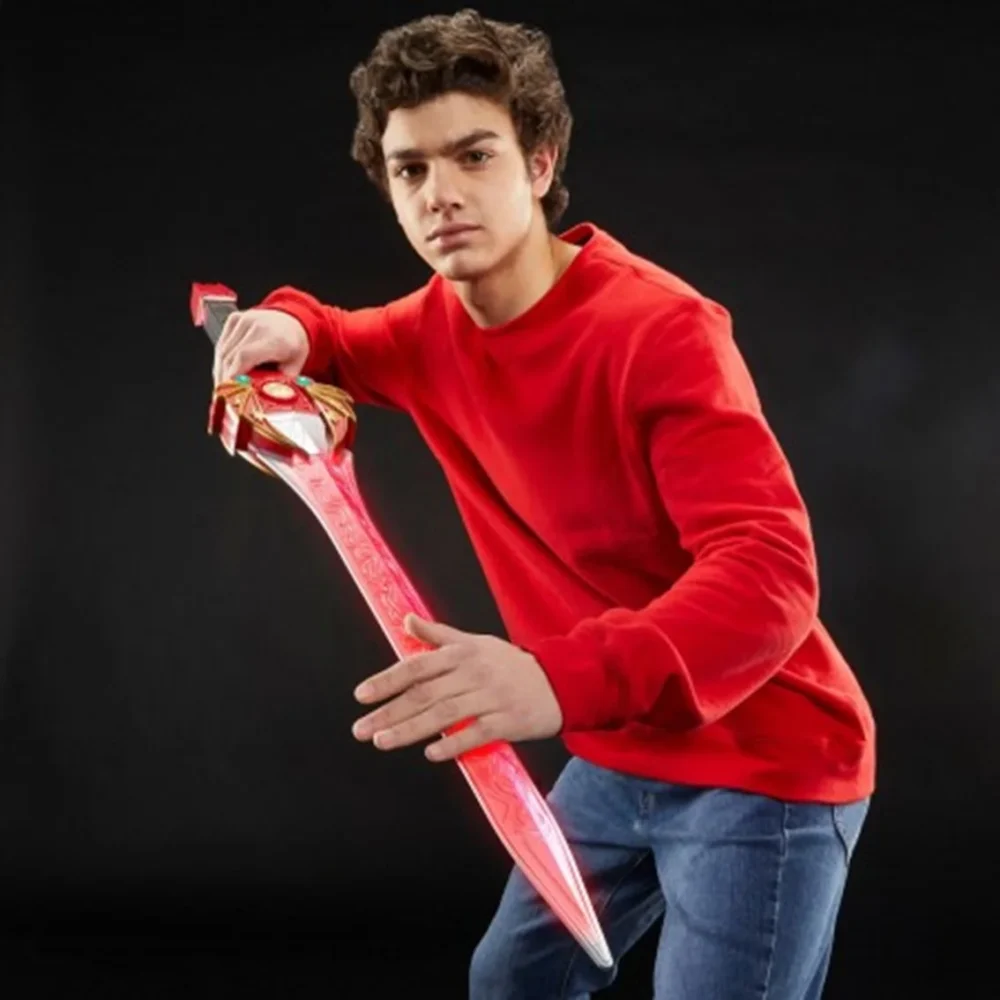 réplique de l'épée de pouvoir du ranger rouge de hasbro Réplica da espada de poder do Ranger Vermelho da Hasbro