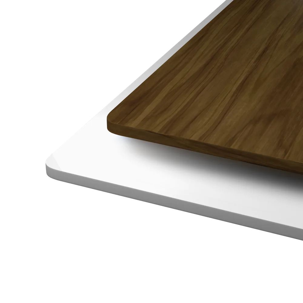 planche nature étendue en bois mdf blanc Extended nature board in white MDF wood