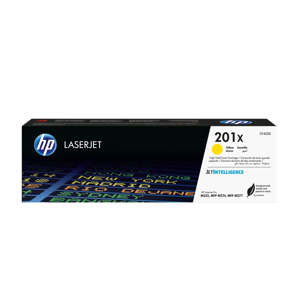 toner jaune hp cf402x 201x laserjer