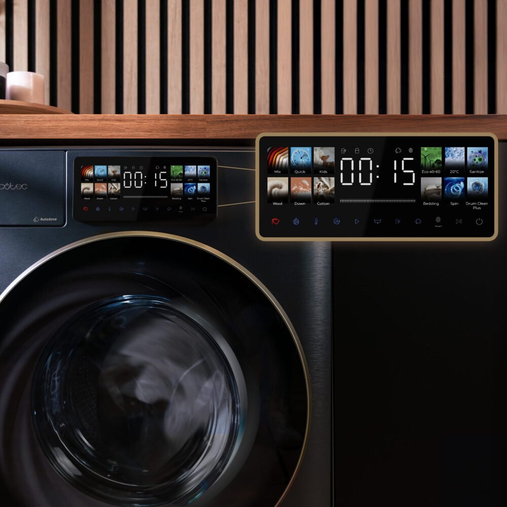 lave linge cecotec bolero dresscode 12950 autodose direct drive 3d titanium Lave-linge
