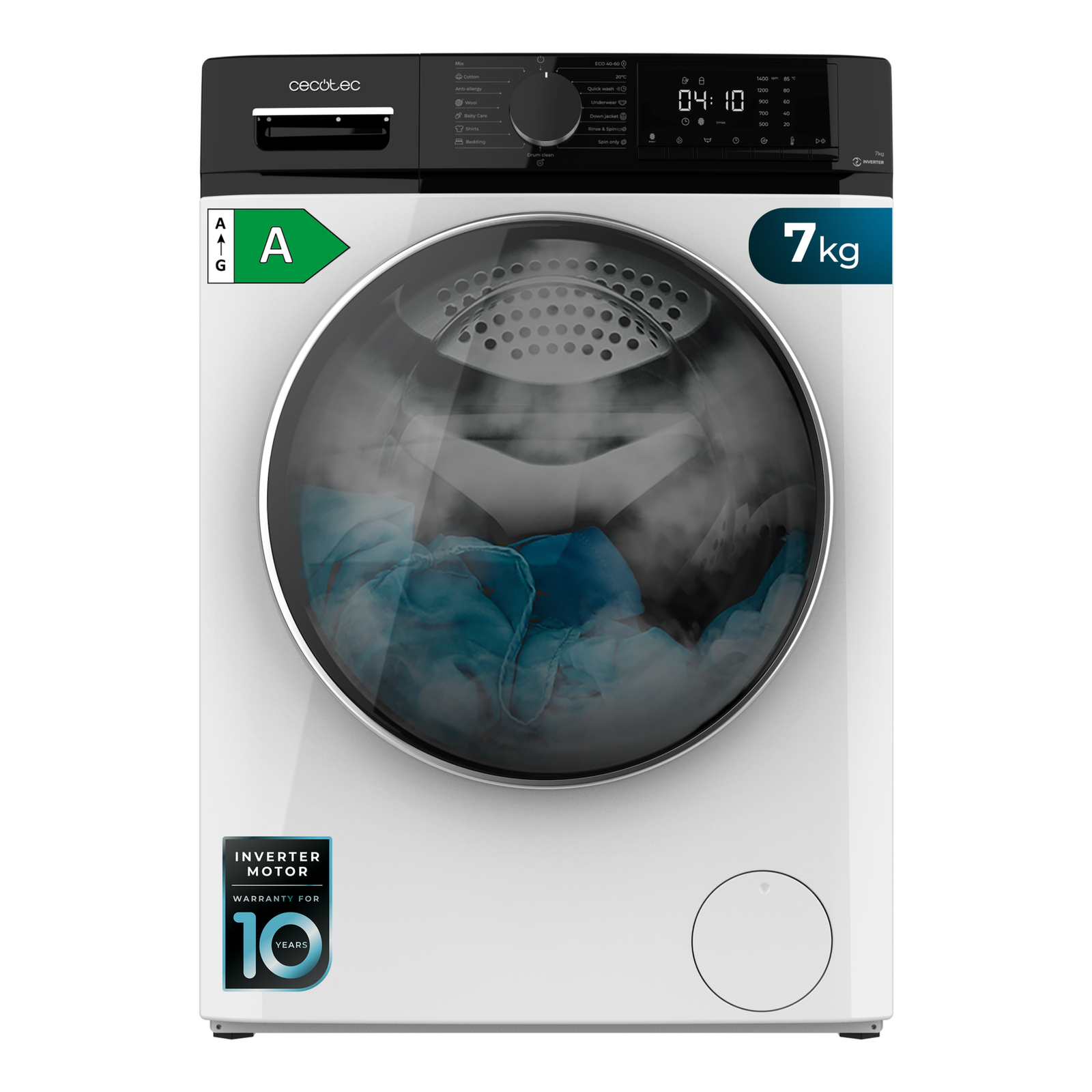 lave linge cecotec bolero dresscode 7610 inverter a Lave-linge