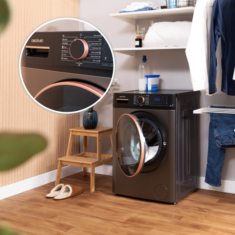 lave linge cecotec bolero dresscode 7610 inverter steel a Lavadora
