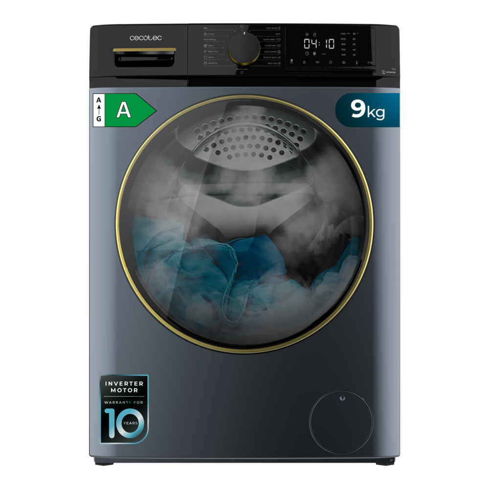 lavadora cecotec bolero dresscode 9610 inversor azul hielo a Lavadora
