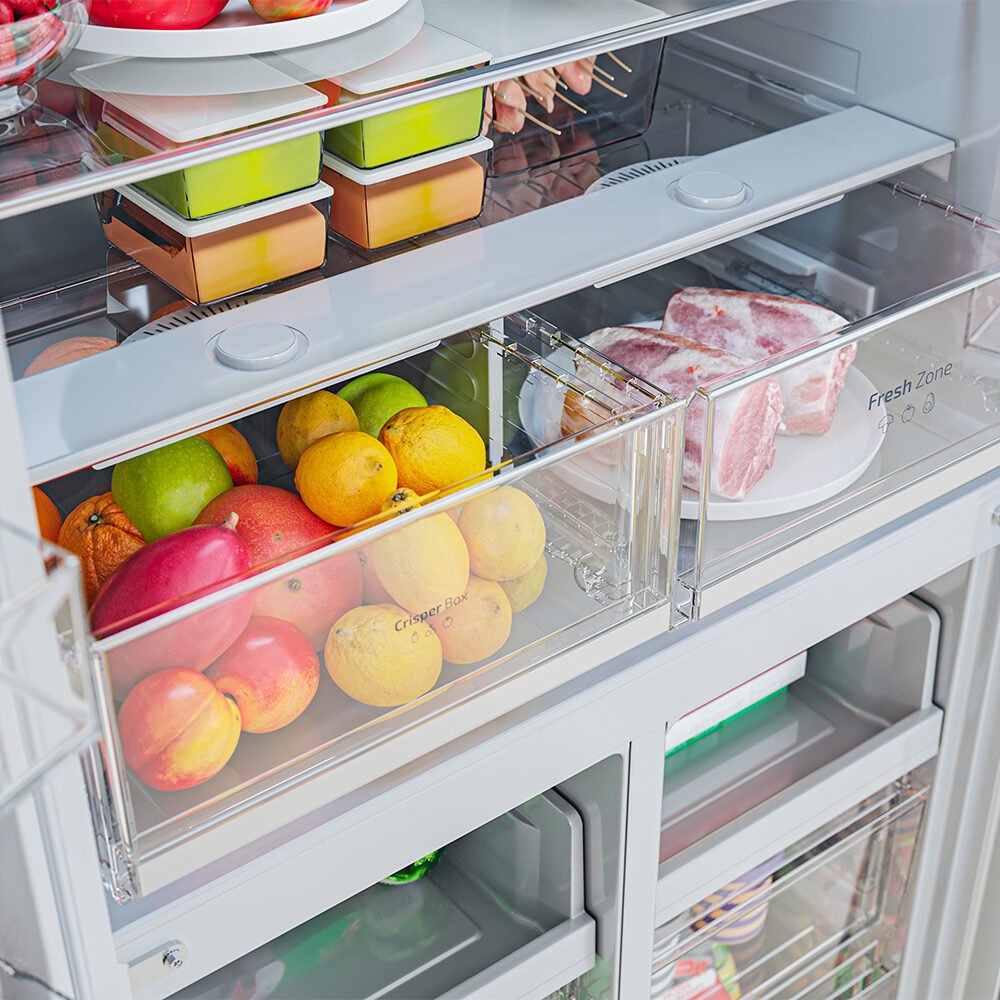 refrigerador cecotec bolero coolmarket 4d 601 vidrio negro e frigorífico