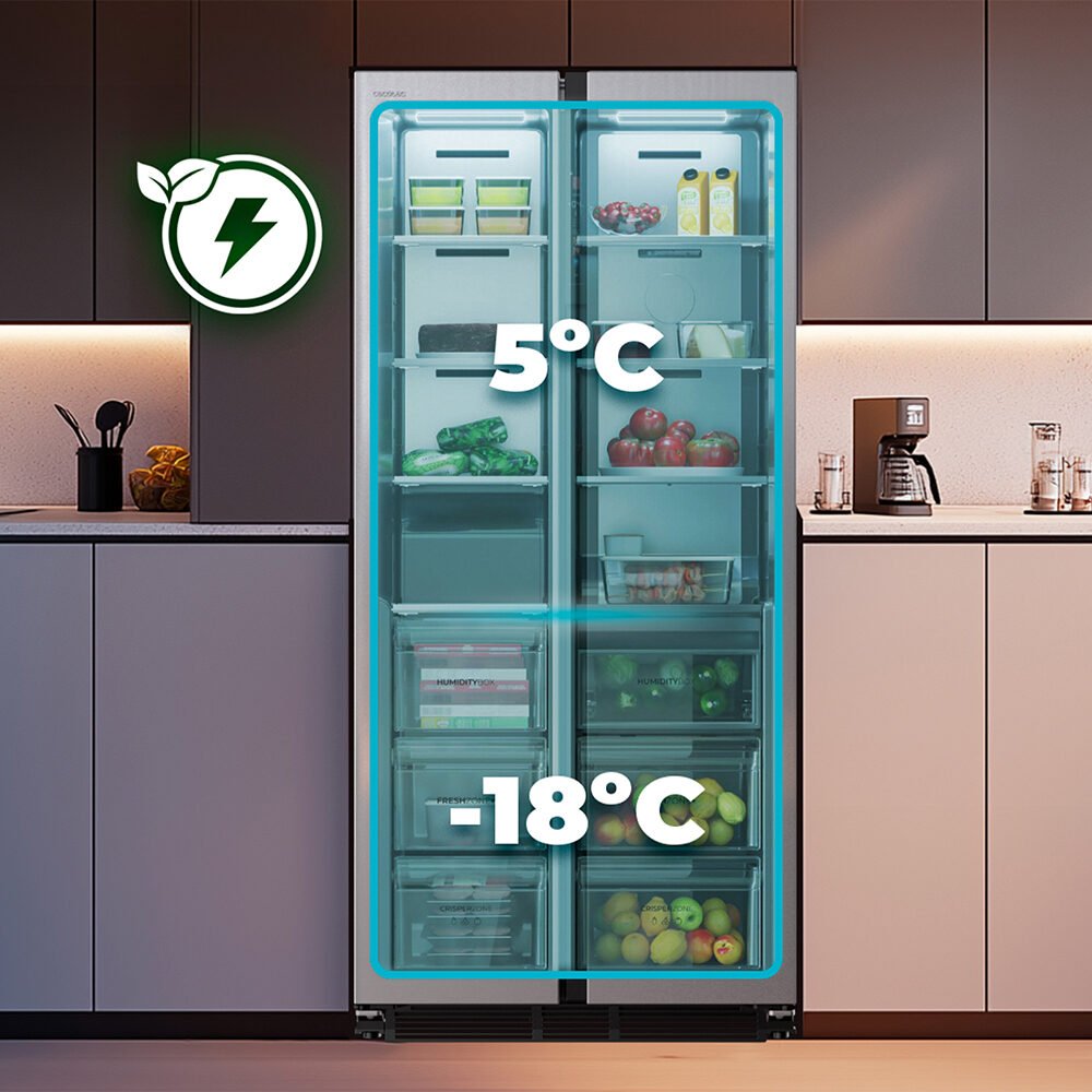 réfrigérateur cecotec bolero coolmarket sbs 436 sbi inox e Kühlschrank