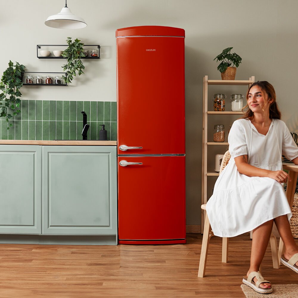 réfrigérateur cecotec bolero coolmarket combi origin 294+ red e frigorífico