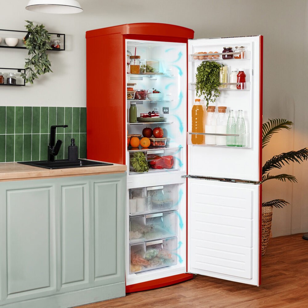 réfrigérateur cecotec bolero coolmarket combi origin 294+ red e frigorífico