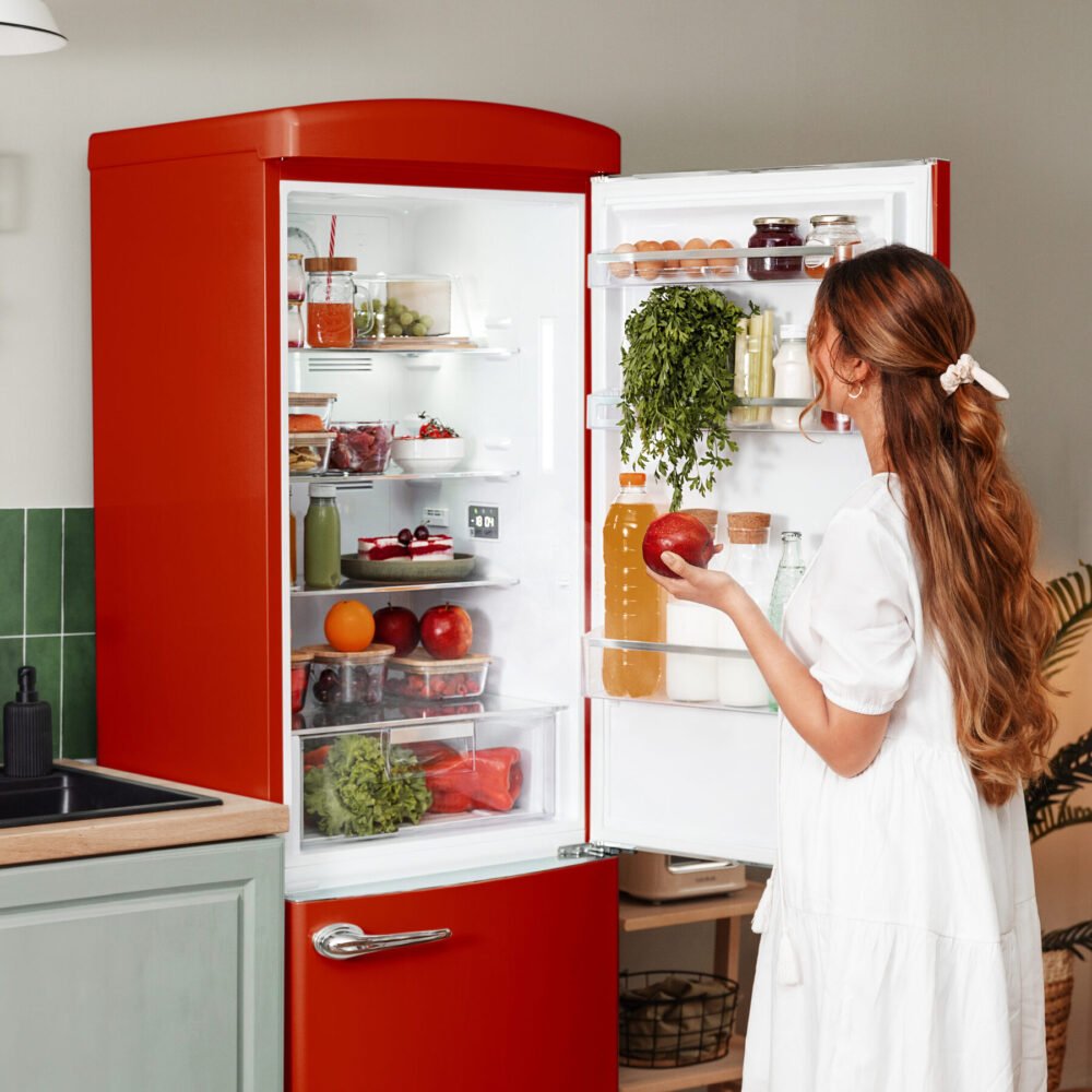 réfrigérateur cecotec bolero coolmarket combi origin 294+ red e frigorífico
