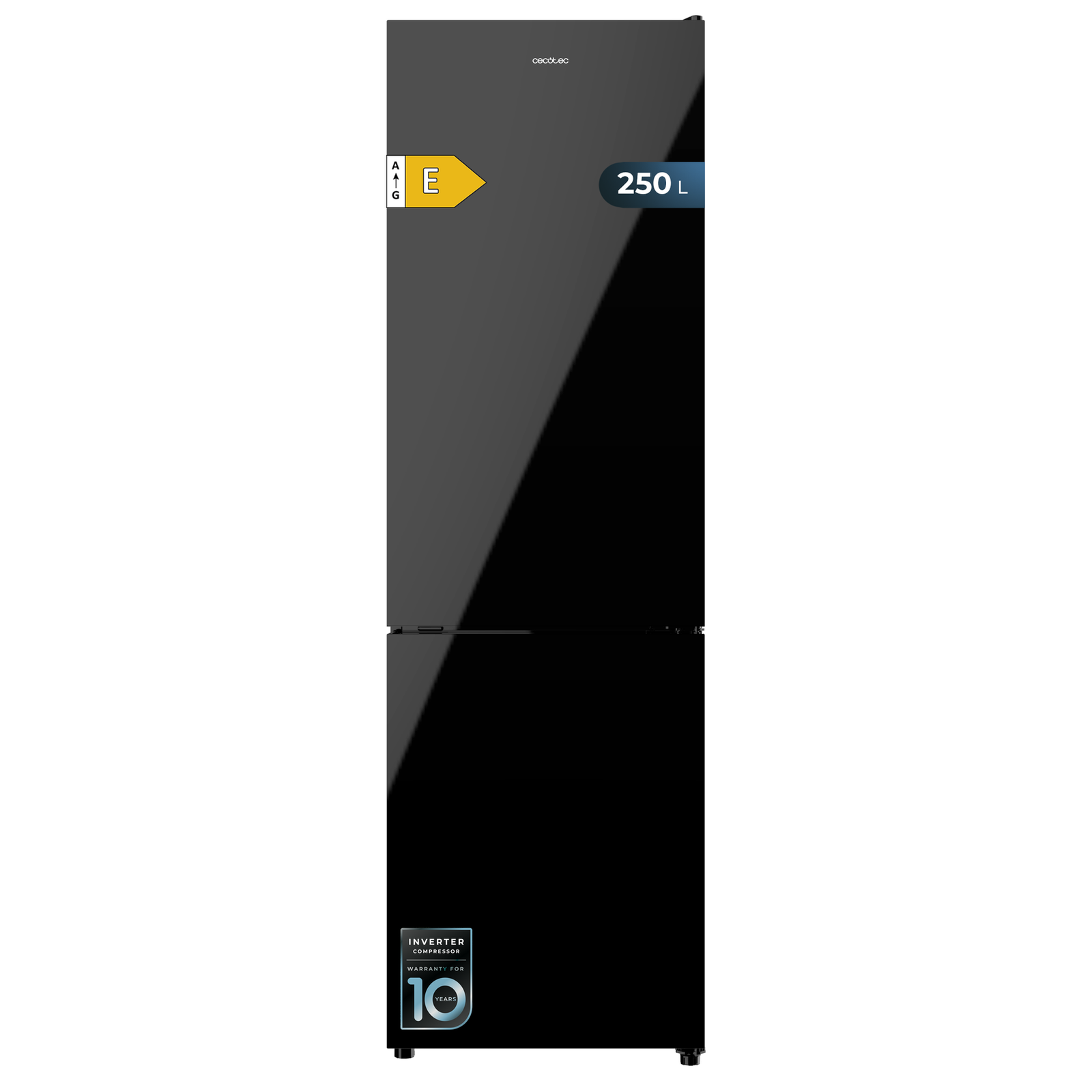 réfrigérateur cecotec bolero coolmarket combi 250 black glass e Réfrigérateur