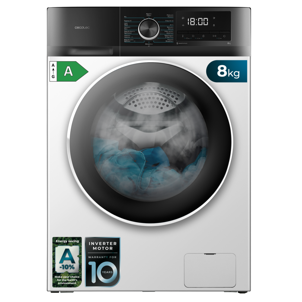 cecotec lave linge bolero dresscode 8500 inverter a Lave-linge