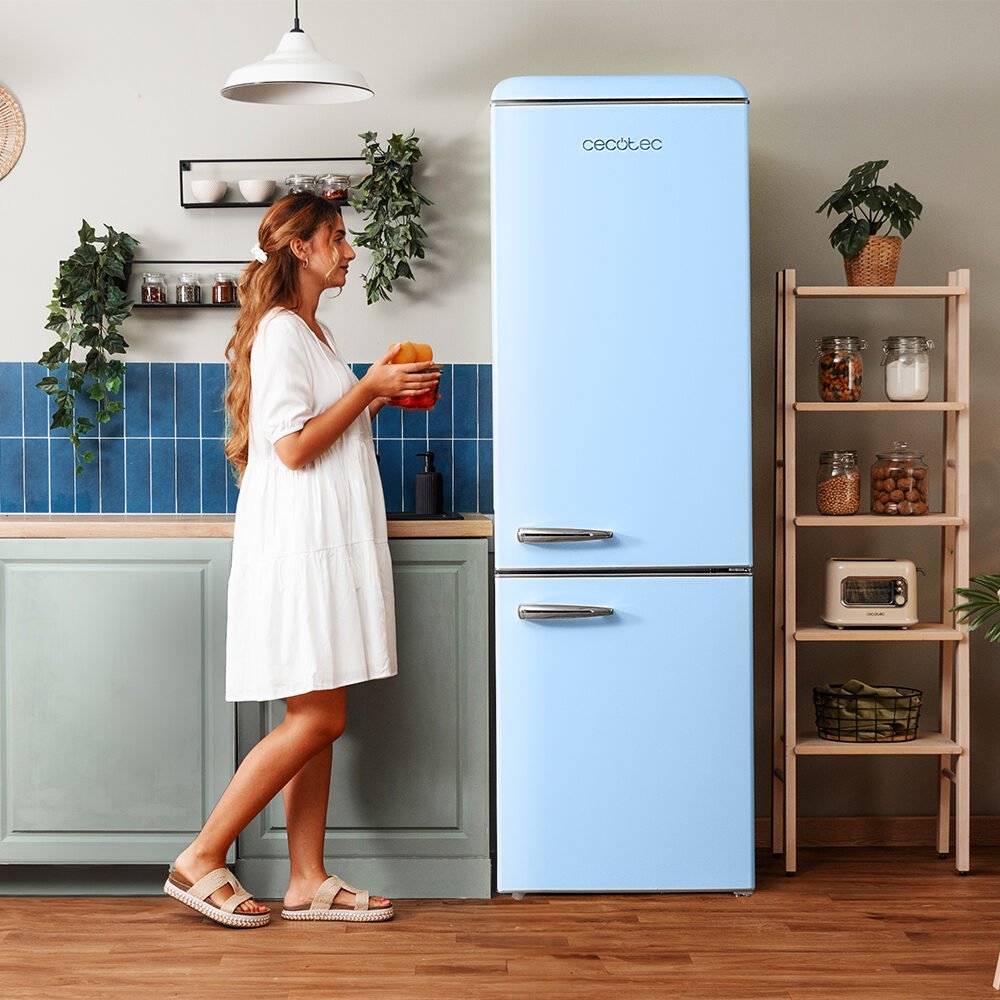 réfrigérateur cecotec bolero coolmarket combi origin 300 blue e 冰箱 冰箱