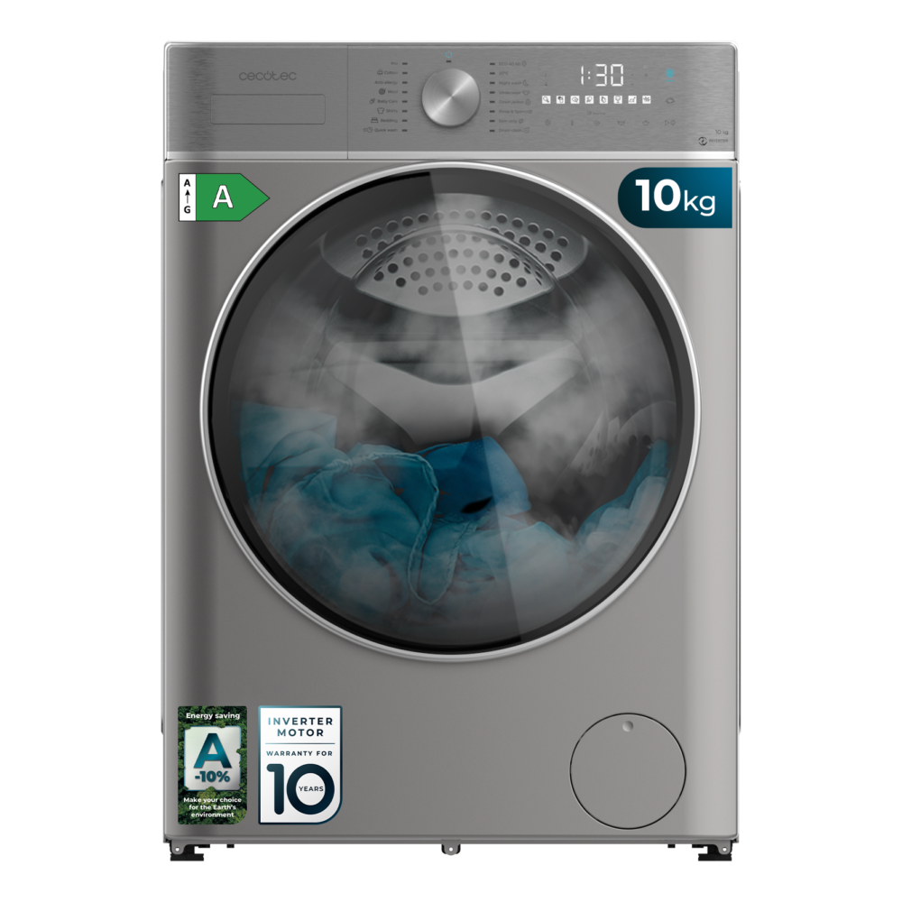 cecotec lave linge bolero dresscode 10800 inverter steel a Lave-linge