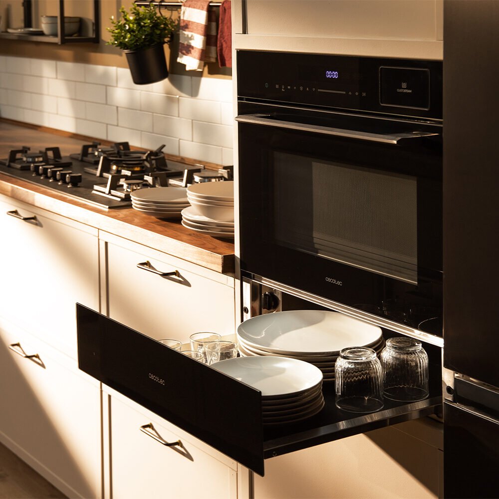 tiroirs chauffants cecotec bolero hexa wd glass black Tiroirs chauffants