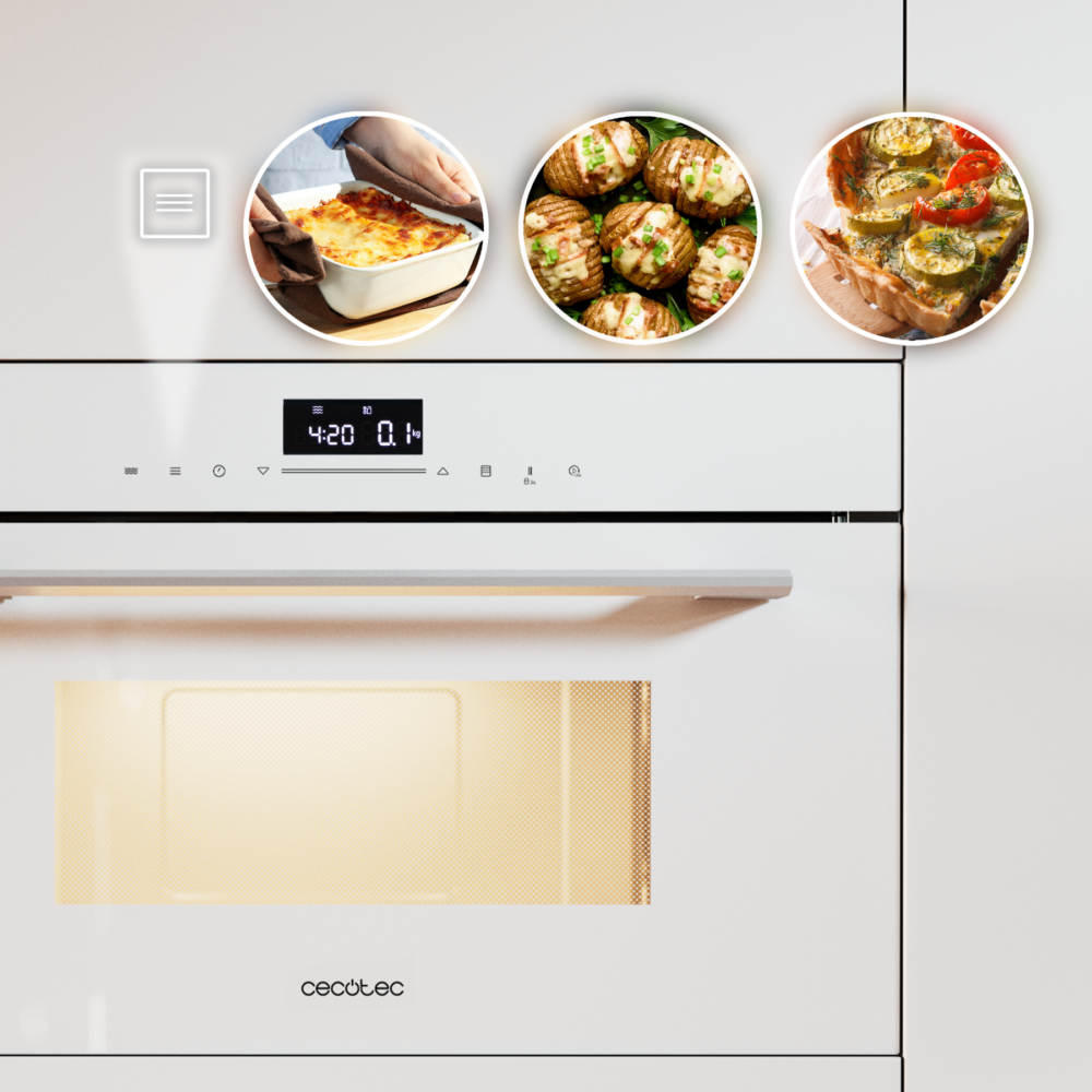micro ondes cecotec bolero hexa mw703800 glass white Microwave