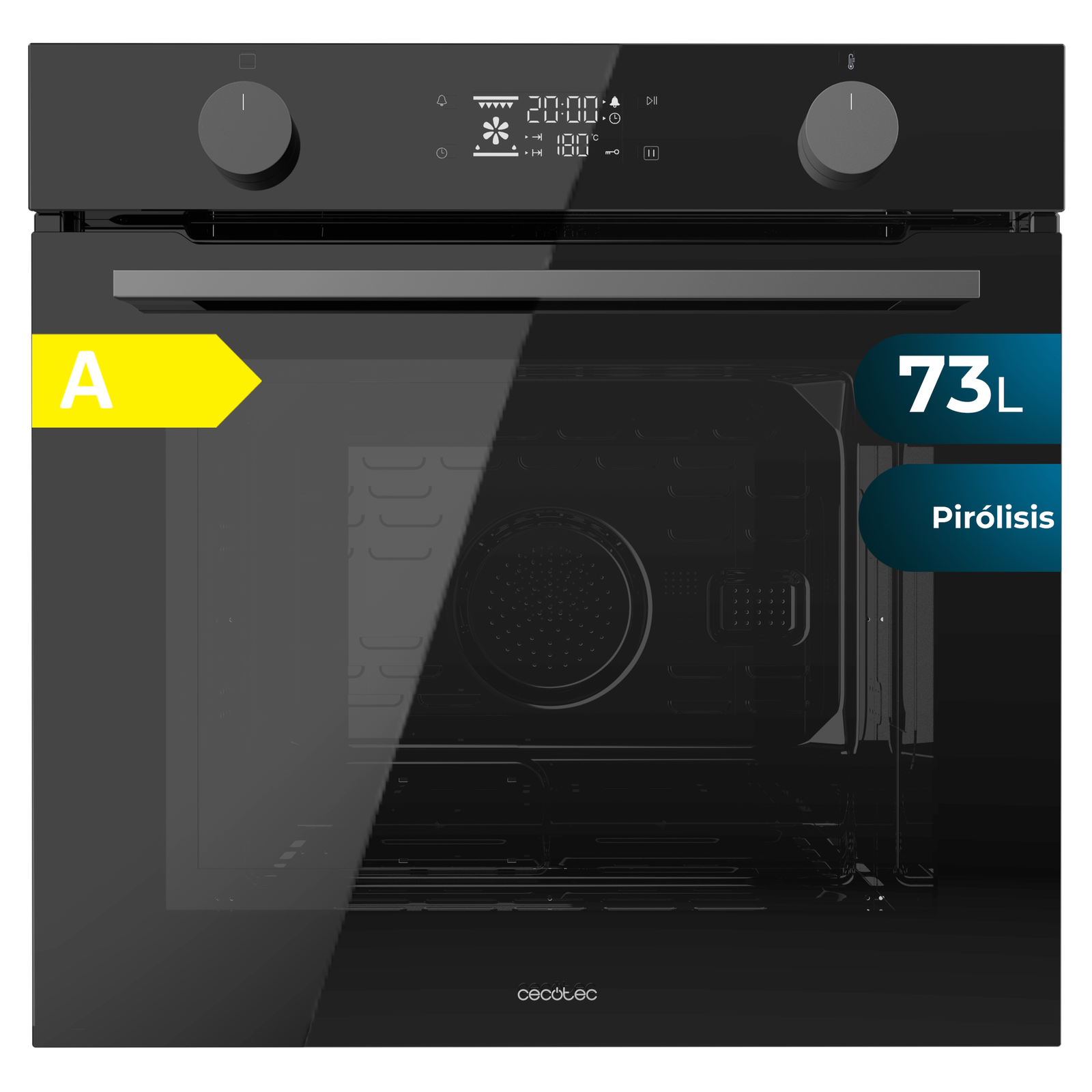 fours pyrolyses cecotec bolero hexa p526000 glass black a Fours pyrolyses