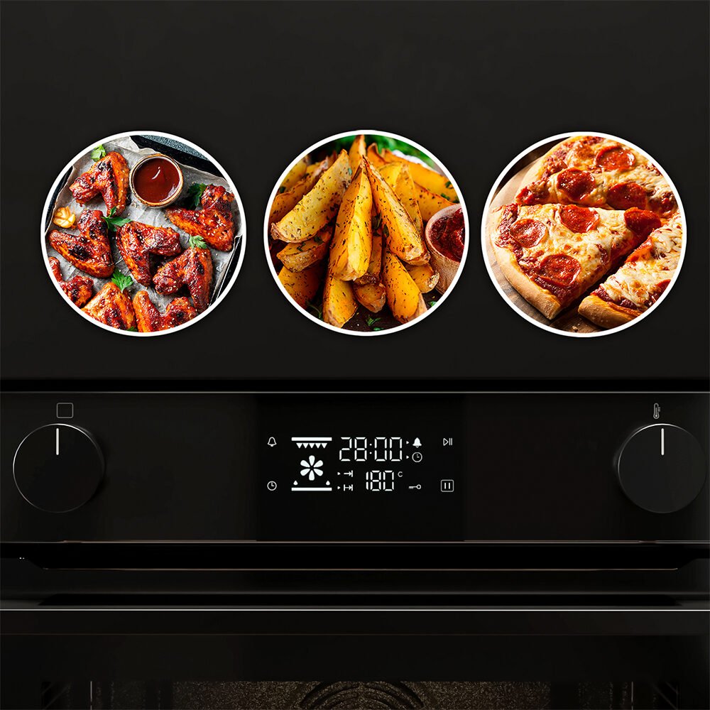 fours pyrolyses cecotec bolero hexa p526000 glass black a Fours pyrolyses