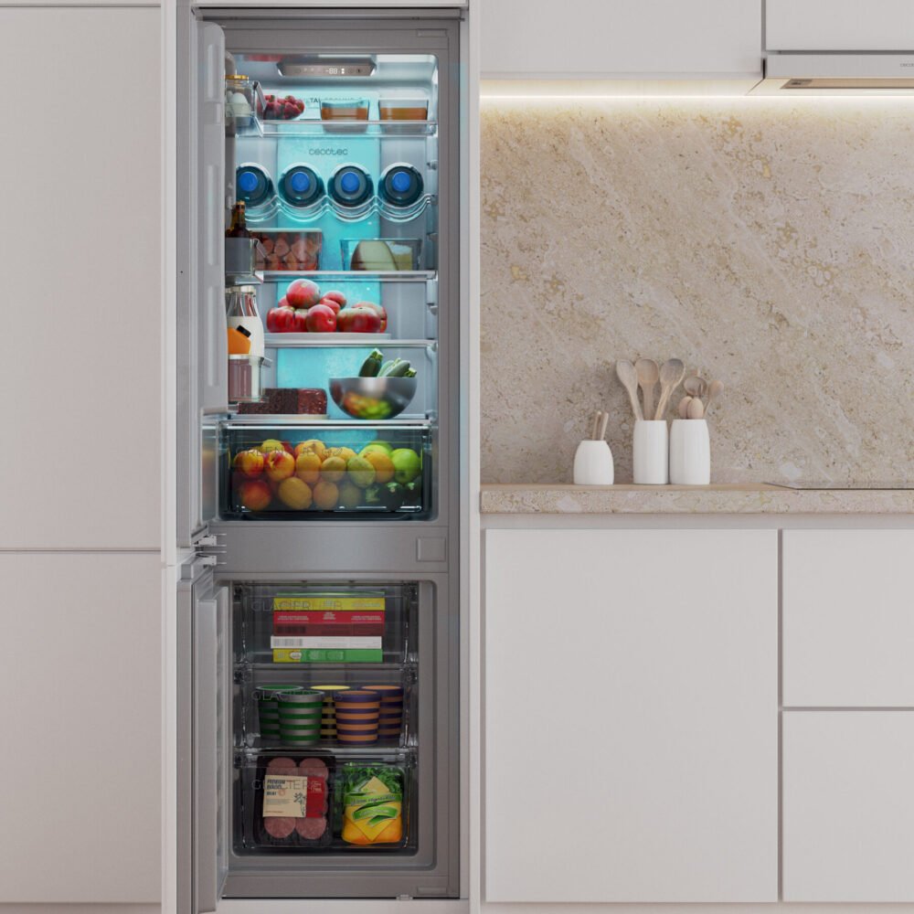 réfrigérateur cecotec bolero coolmarket combi bi d mc 232 grey e 冰箱 冰箱