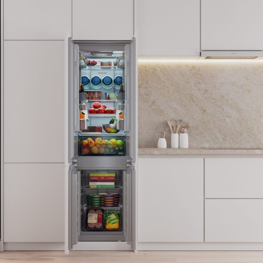 réfrigérateur cecotec bolero coolmarket combi bi d mc 232 grey e 冰箱 冰箱