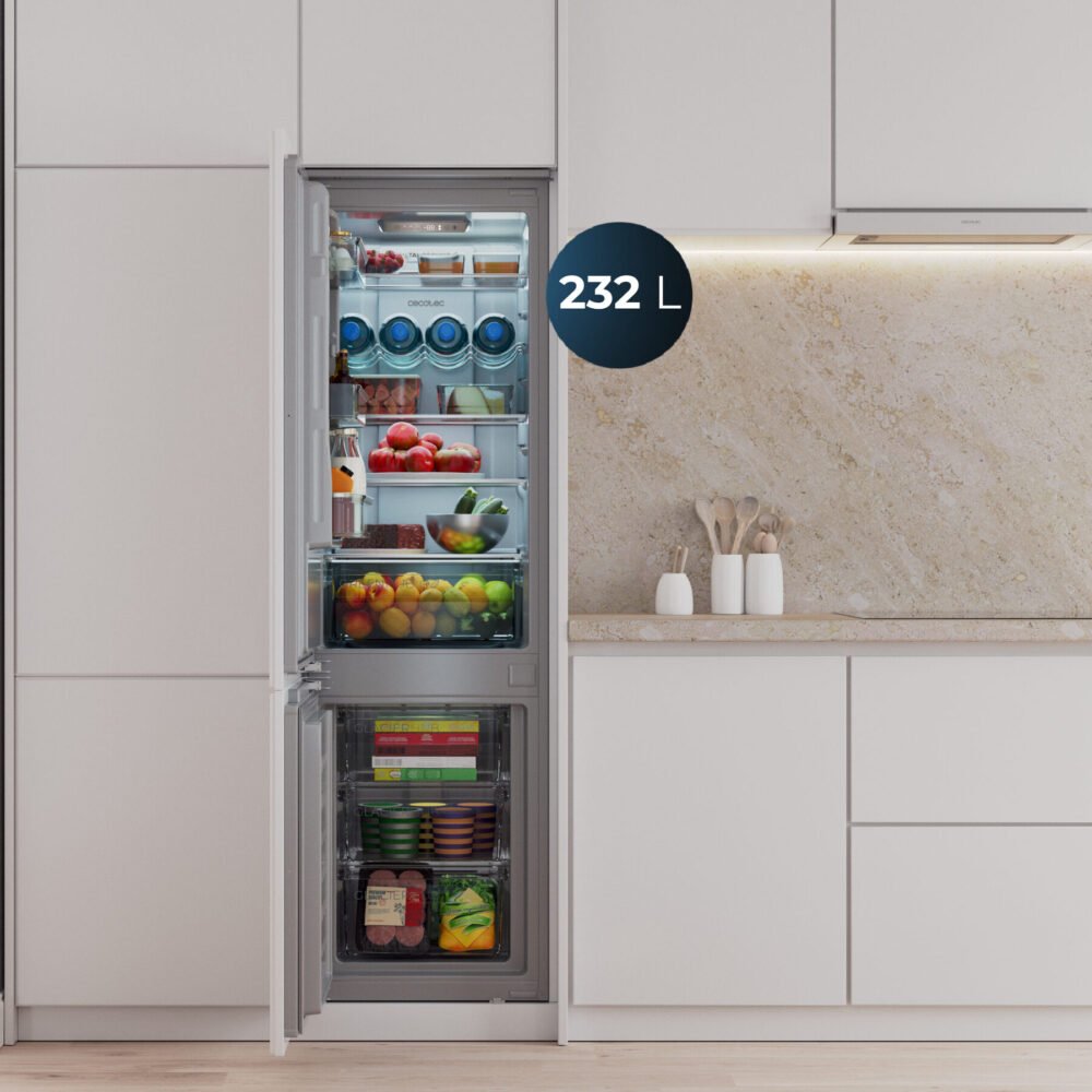 réfrigérateur cecotec bolero coolmarket combi bi d mc 232 grey e 冰箱 冰箱