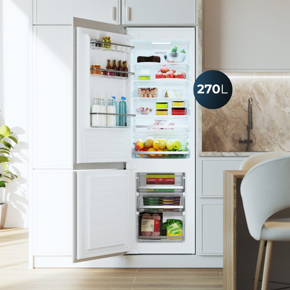 réfrigérateur cecotec bolero coolmarket combi bi s df 270 e 冰箱 冰箱