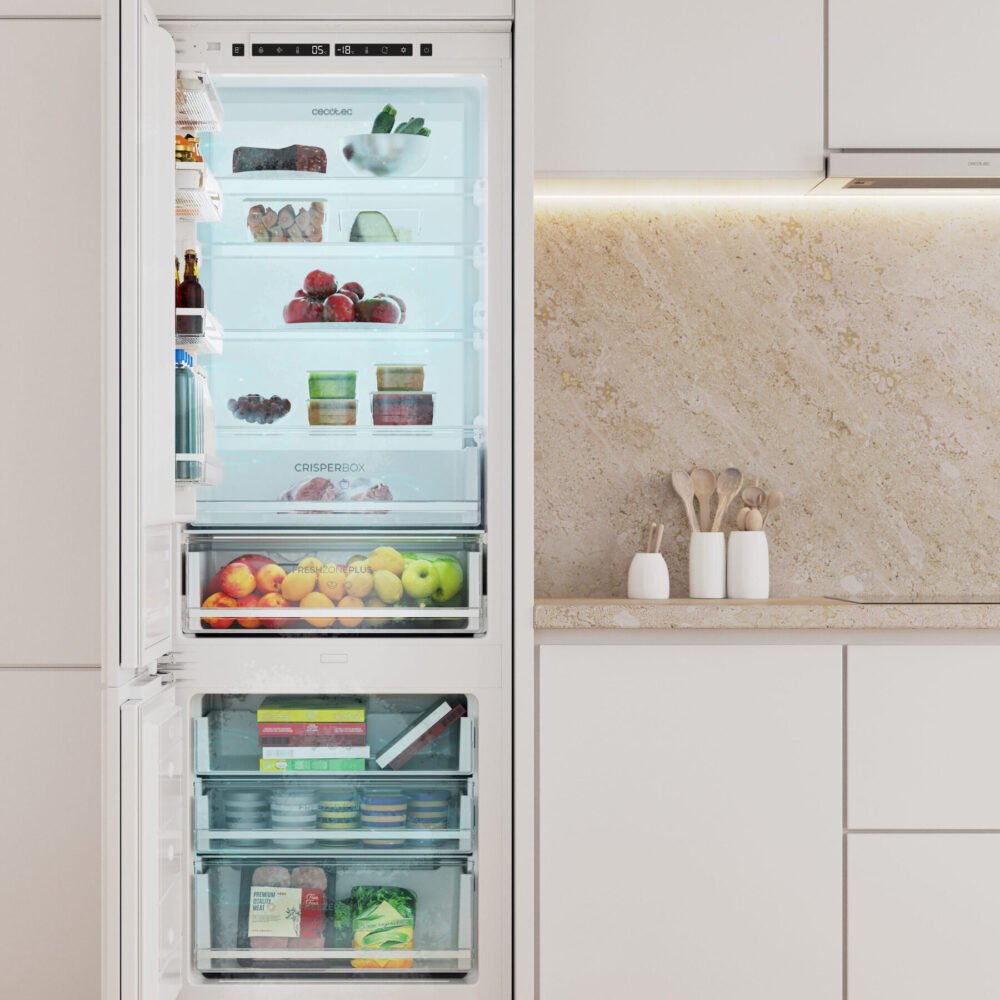 frigorífico cecotec bolero coolmarket combi bi d flw 341 e refrigerador