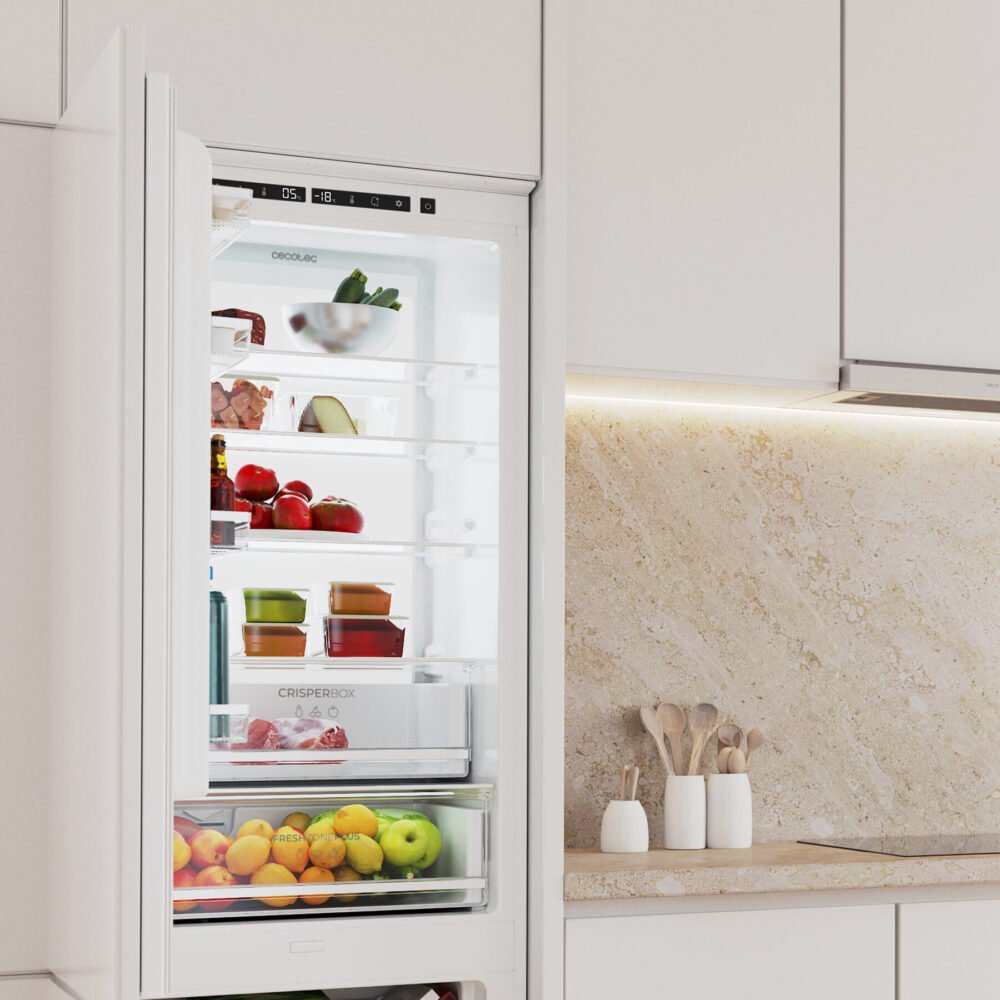 frigorífico cecotec bolero coolmarket combi bi d flw 341 e refrigerador