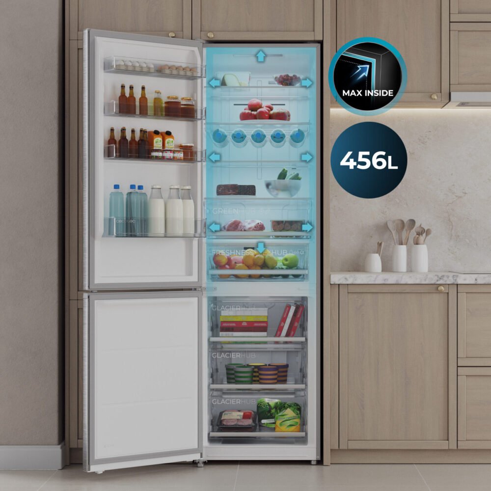 réfrigérateur cecotec bolero coolmarket combi 456 inox e Réfrigérateur