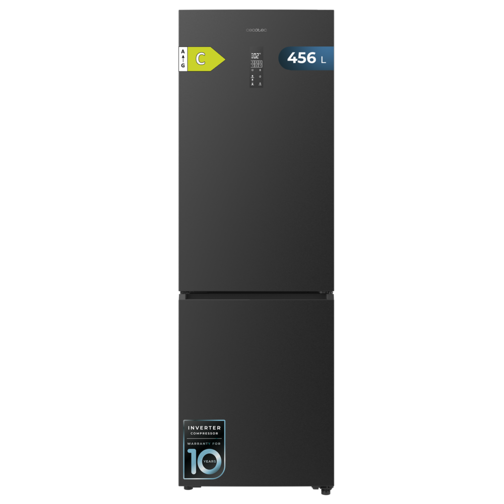 réfrigérateur cecotec bolero coolmarket combi 456 dark c frigorífico