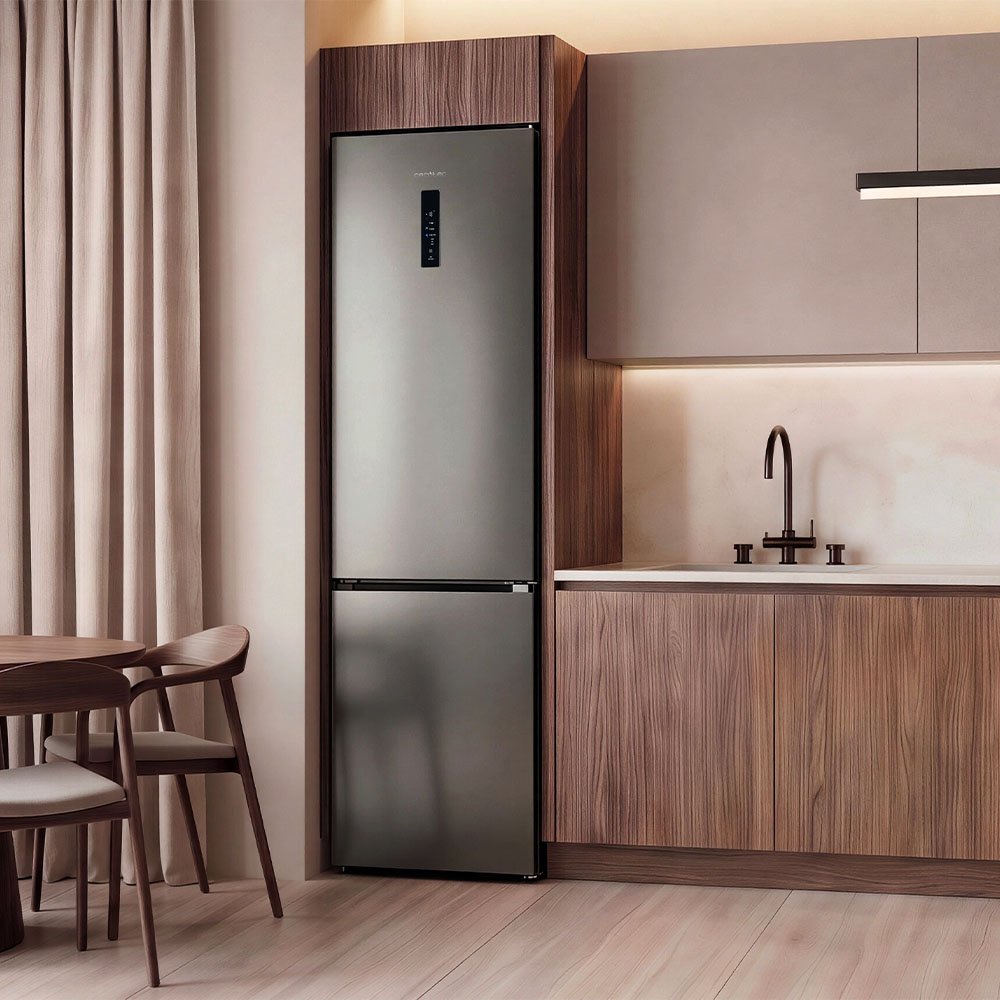 réfrigérateur cecotec bolero coolmarket combi 405 wl elite black peach d Réfrigérateur