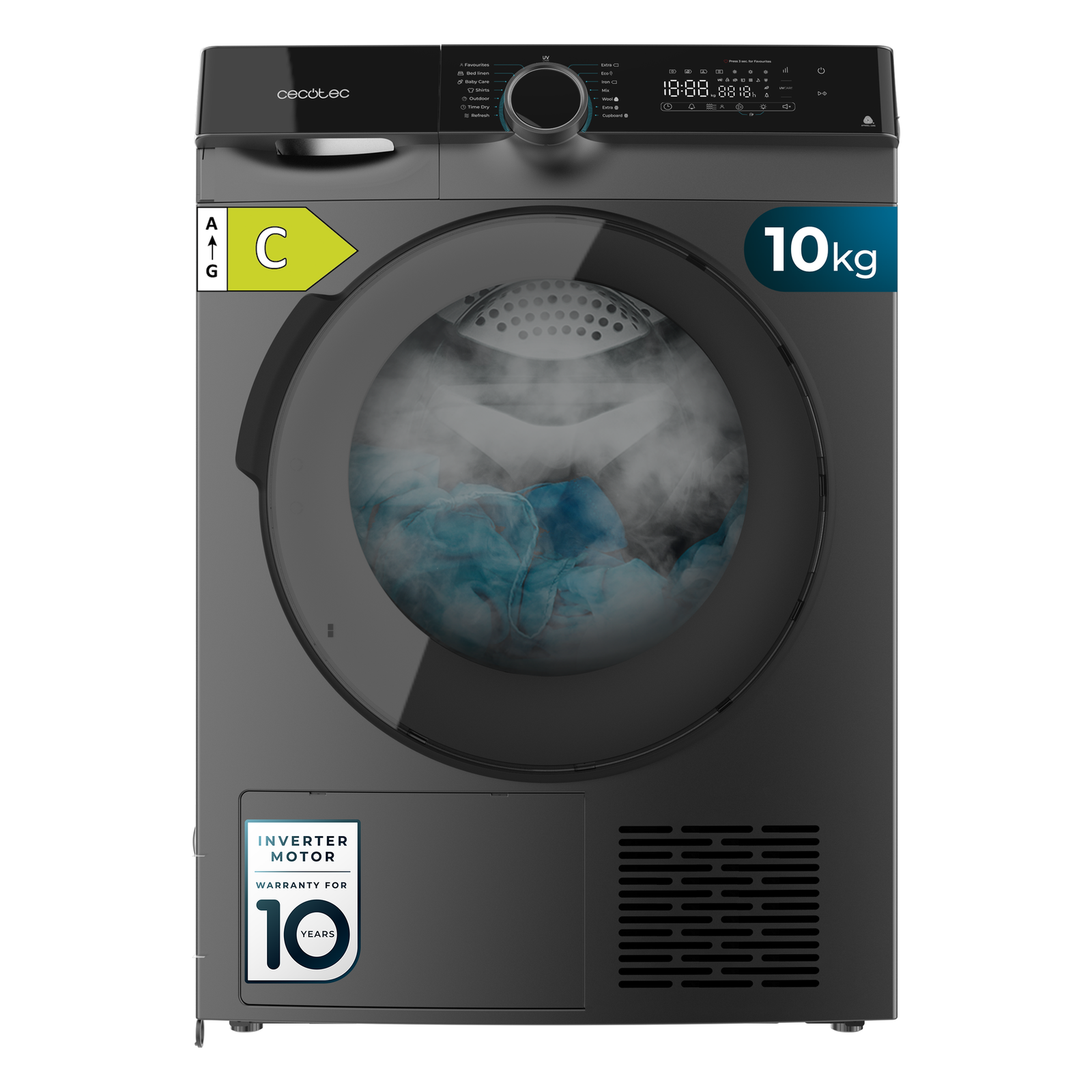 lave linge cecotec bolero dresscode dry 10505 inverter steel Lave-linge