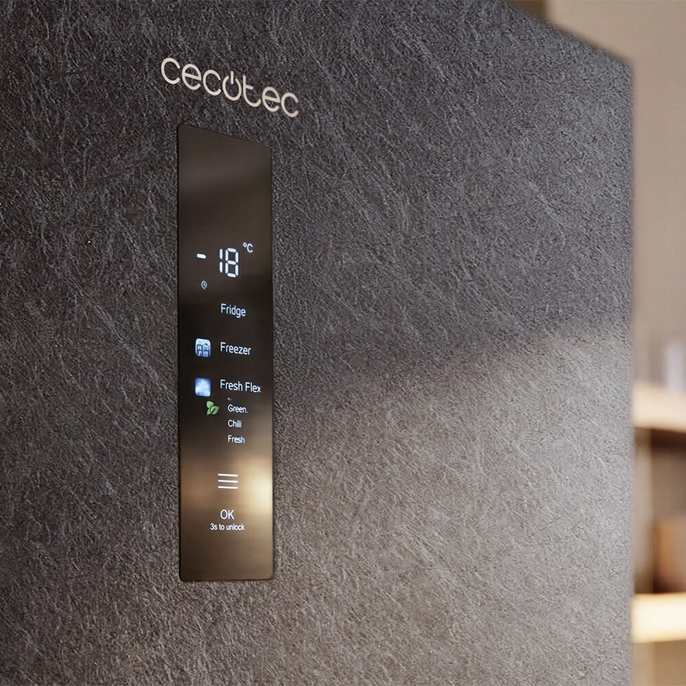 réfrigérateur cecotec bolero coolmarket combi 405 wl elite silex stone d Réfrigérateur