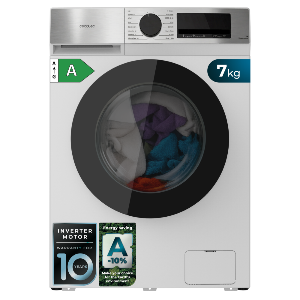 lave linge cecotec bolero dresscode 7450 inverter Lave-linge
