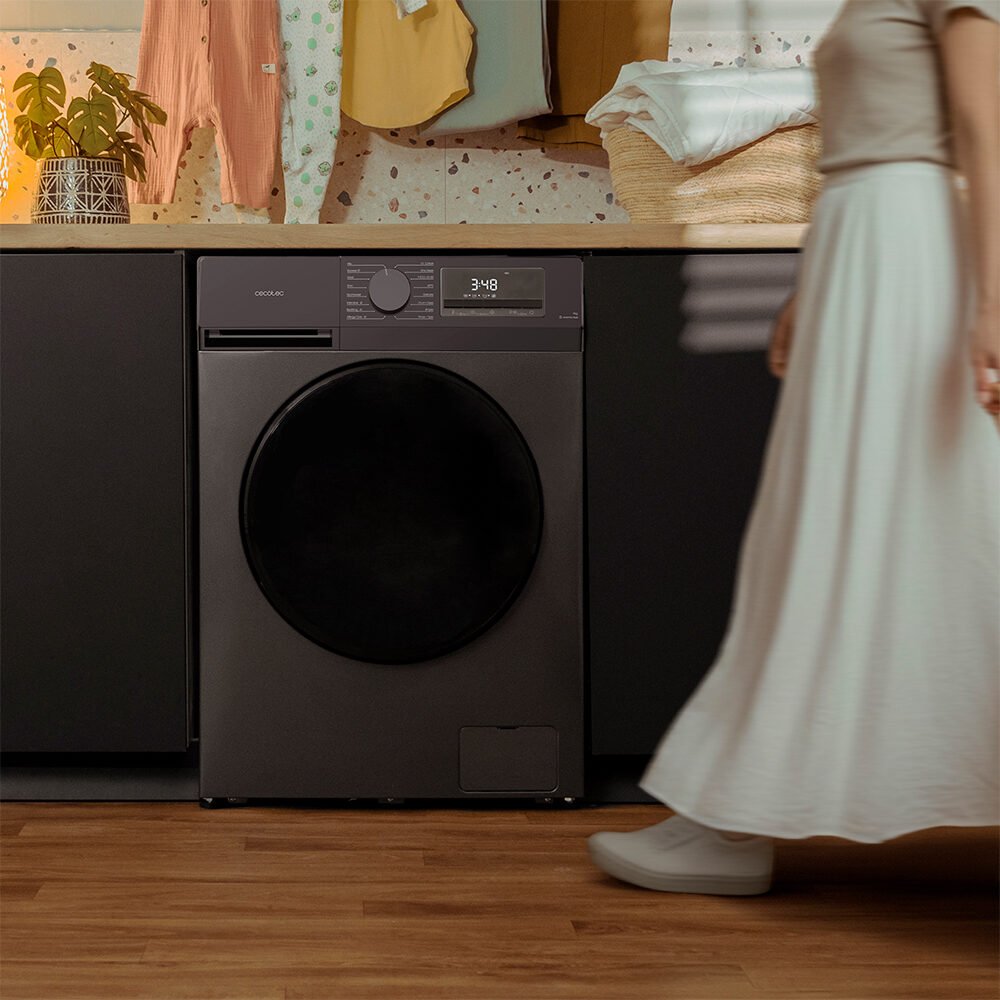 lave linge cecotec bolero dresscode 7450 inverter steel Washing machine