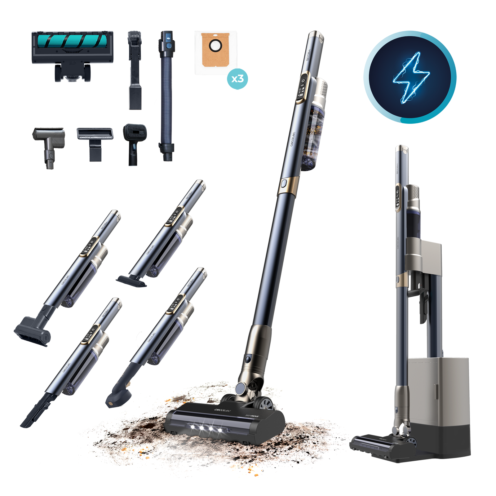aspirateur cecotec scoba 3000 station Aspirateur