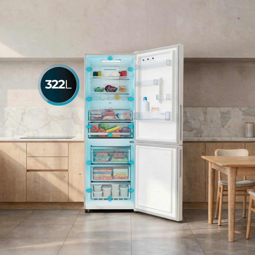 réfrigérateur cecotec bolero coolmarket combi 322i white d Réfrigérateur