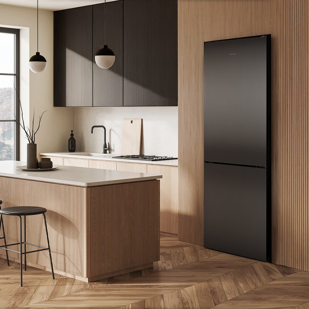 réfrigérateur cecotec bolero coolmarket combi 322i dark d refrigerador