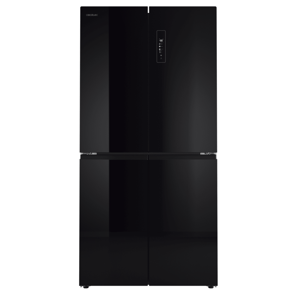 refrigerador cecotec bolero coolmarket 4d 503 vidro preto d refrigerador