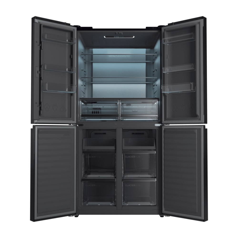 refrigerador cecotec bolero coolmarket 4d 503 vidro preto d refrigerador